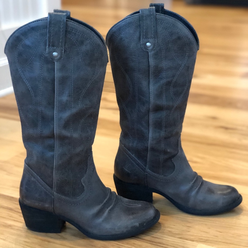Gray Women’s Cowboy Boots